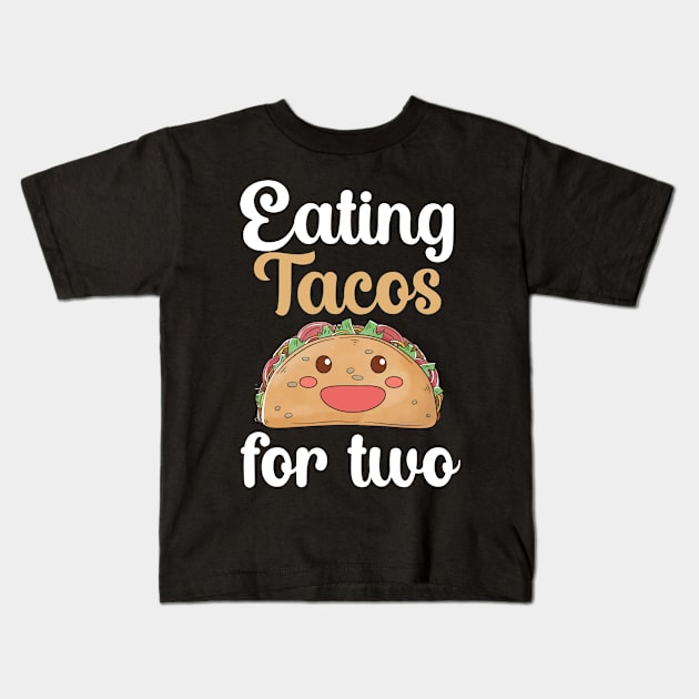 Eating tacos for two Kids T-Shirt by maxcode